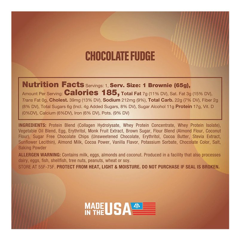 Buy AP Regimen PrimeBites Protein Brownies Box of 12 Chocolate Fudge