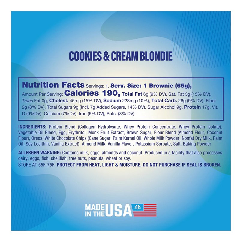 Buy AP Regimen PrimeBites Protein Brownies Box of 12 Cookies & Cream