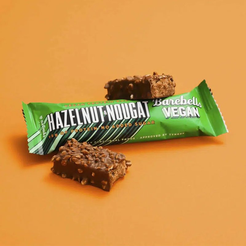 Buy BareBells Protien Bar Vegan Hazelnut Nougat12x55g in Dubai, Abu