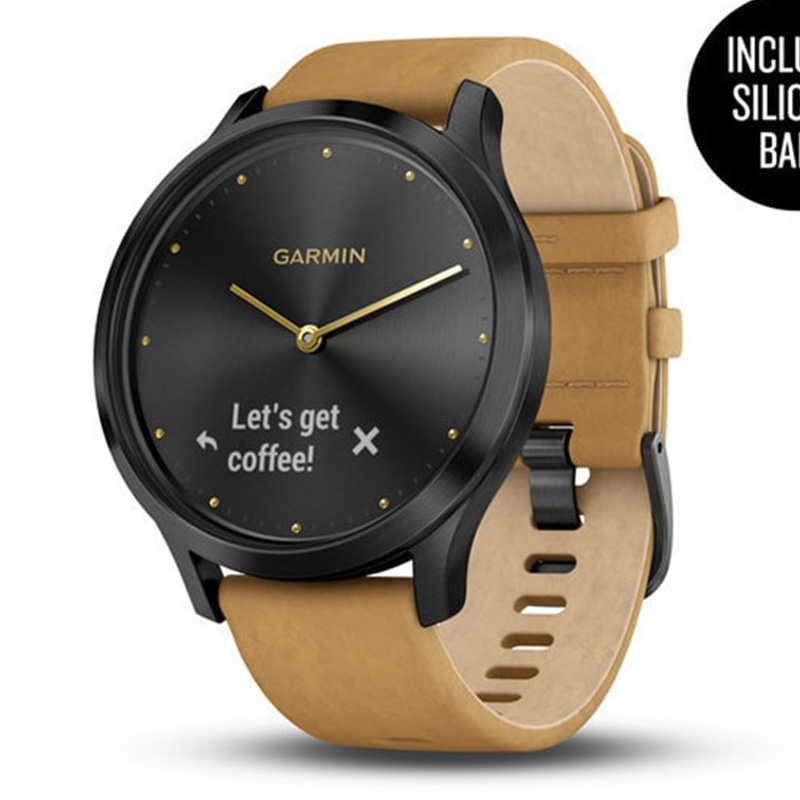 garmin vivomove hr grey suede band