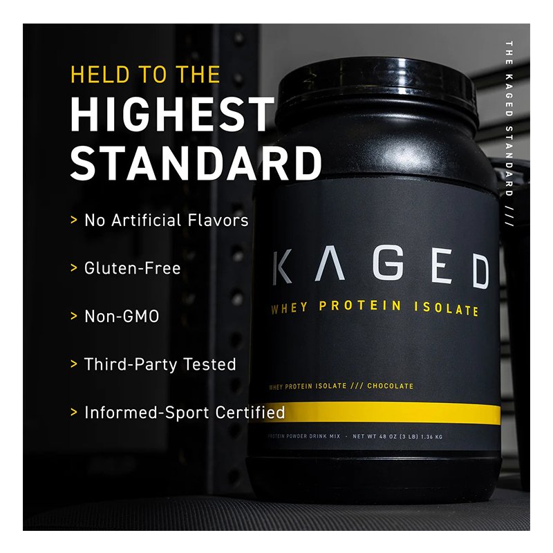Buy Kaged Whey Protein Isolate 3 lbs Chocolate in Dubai, Abu Dhabi