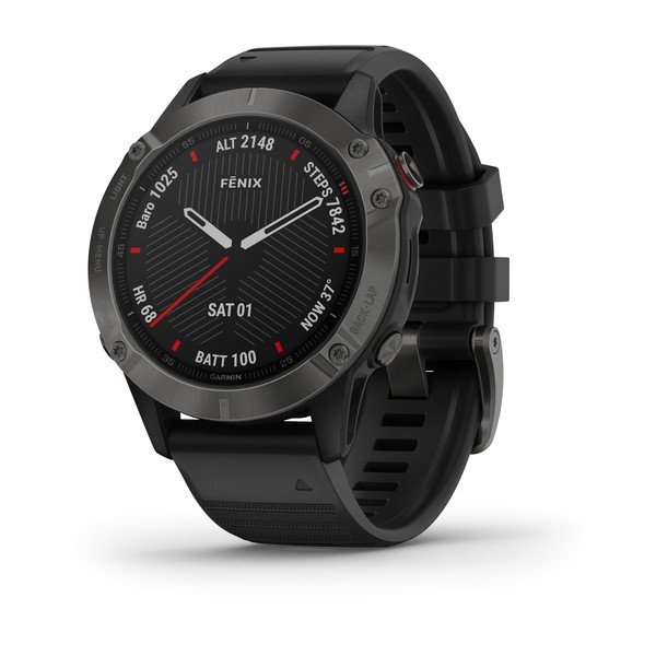 Garmin Fenix 6 Sapphire Edition 47mm Carbon Grey DLC with Back Band 010-02158-11
