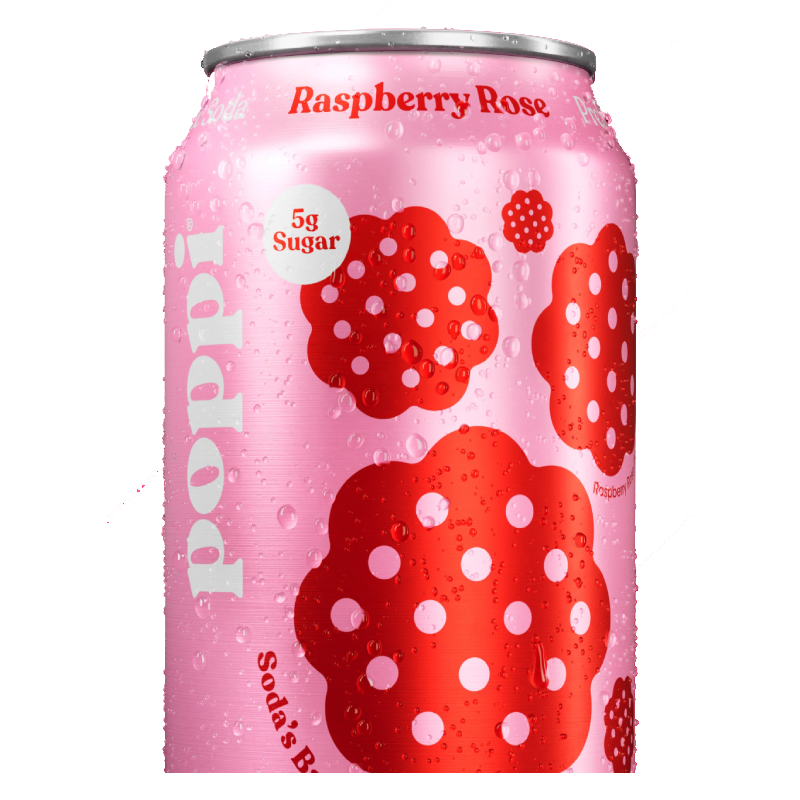 Poppi Drink 355 ml 12 Pc in Box - Raspberry Rose