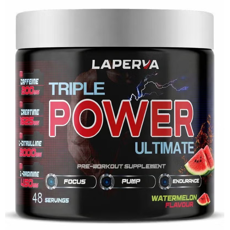 Laperva Triple Power Ultimate Pre-Workout 48 Servings 384 G - Watermelon
