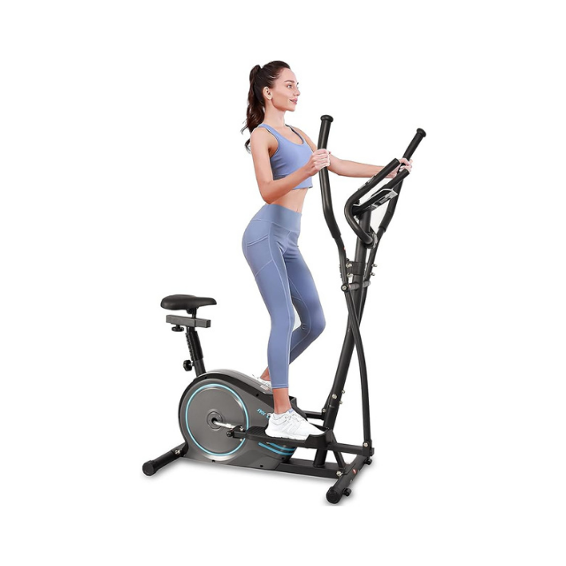 Sky Land 2-in-1 Elliptical Bike 8-Level – Gray Best Price in UAE
