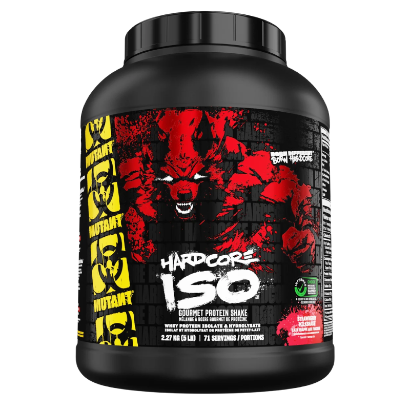 Mutant Hardcore ISO Gourmet Protein Shake 5 lbs - Strawberry Milkshake