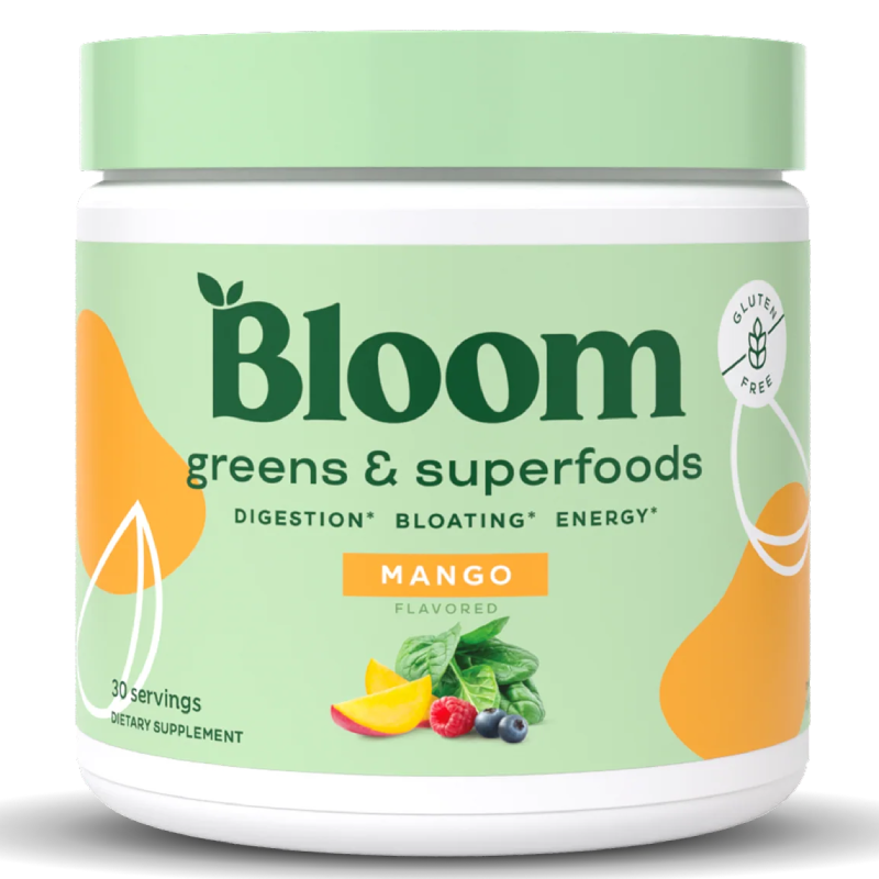 Bloom Nutrition Greens & Superfoods 30 Servings - Mango