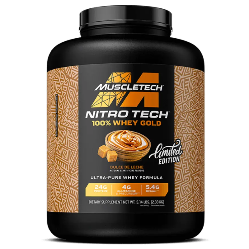 Muscle Tech Nitro Tech 100% Whey Gold 5 Lbs - Dulce De Leche