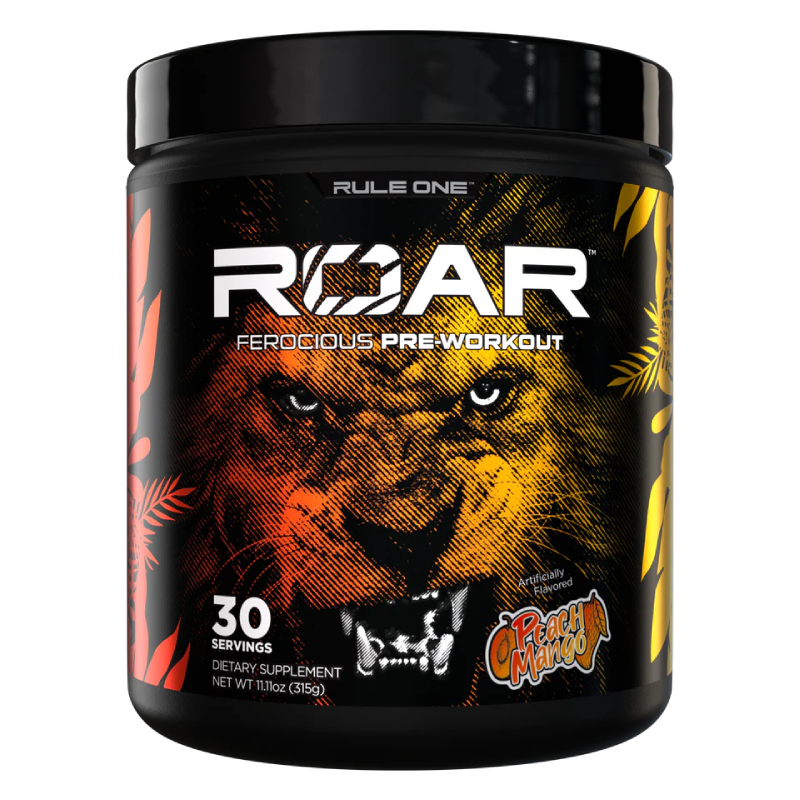 Rule One Roar Ferocious Pre-Workout 285 G 30 Servings - Peach Mango