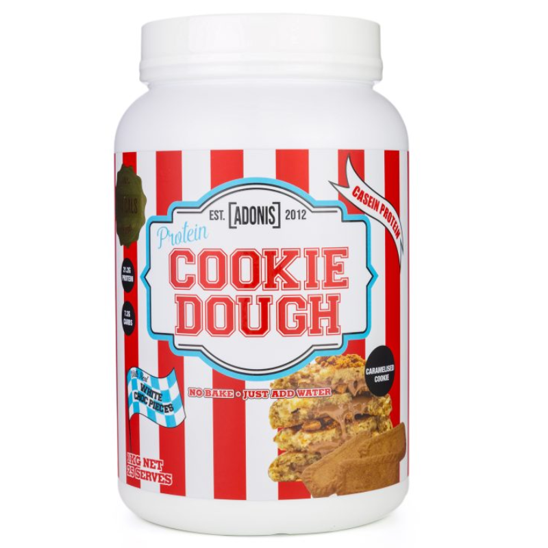 Adonis Casein Protein Cookie Dough 1 Kg - Caramelised Cookie
