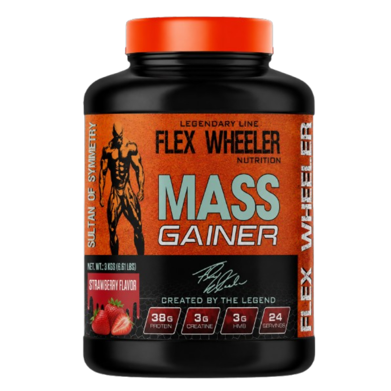 Flex Wheeler Nutrition Mass Gainer 24 Servings - Strawberry