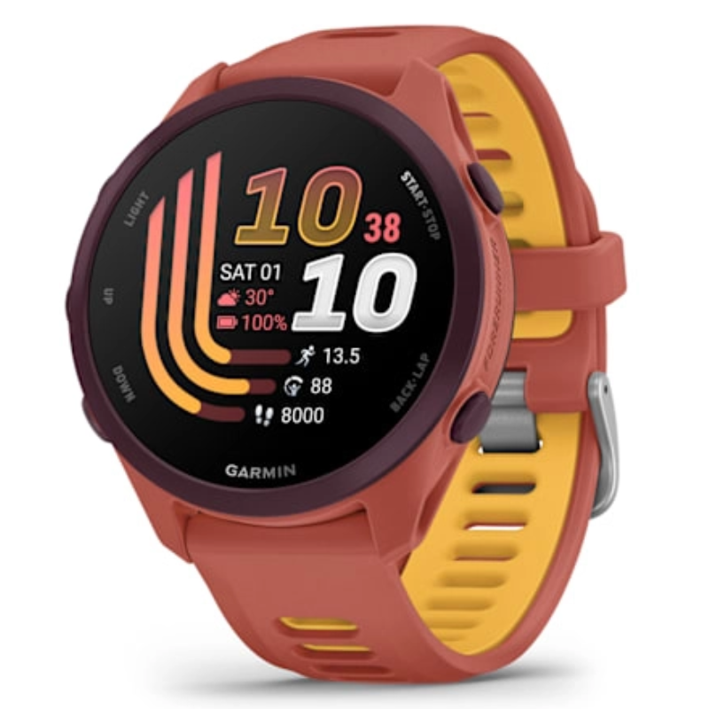 Garmin Forerunner 170 Music Red Pink with Red Pink/Mango Band Watch
