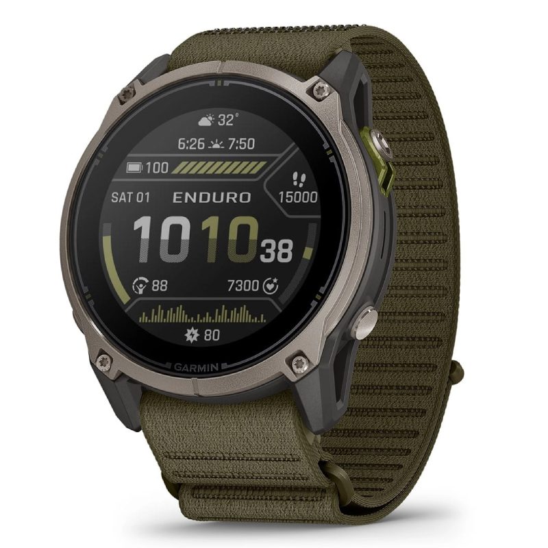 Garmin Enduro 4 Dark Olive ComfortFit Fabric Band Watch