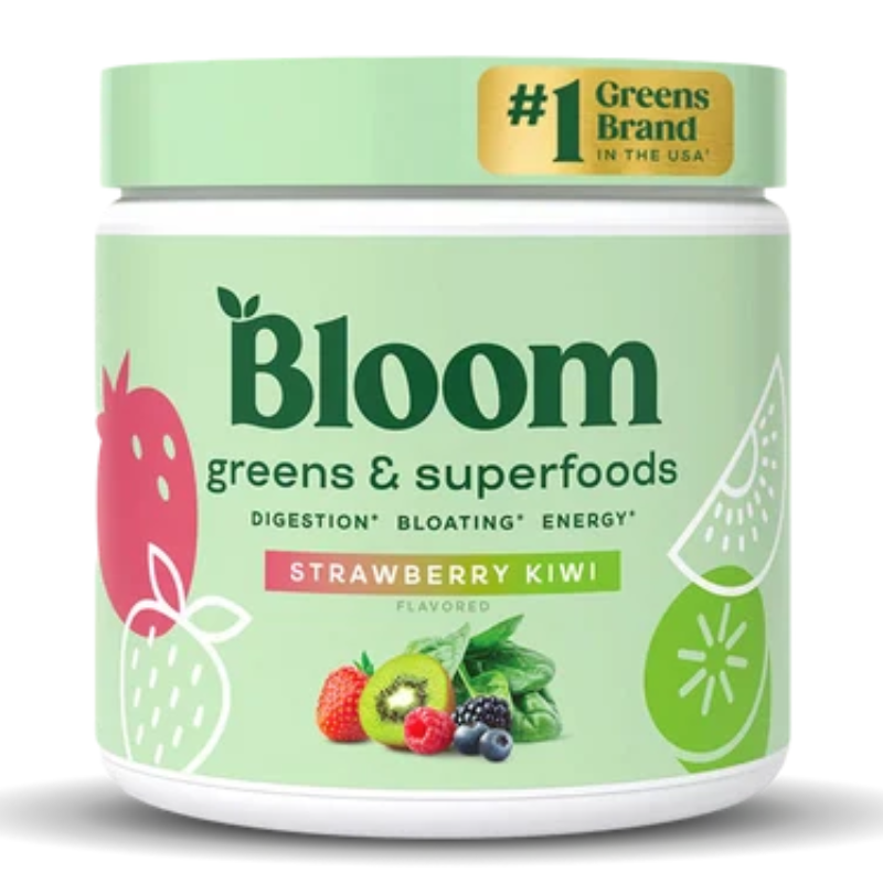 Bloom Nutrition Greens & Superfoods 30 Servings - Strawberry Kiwi