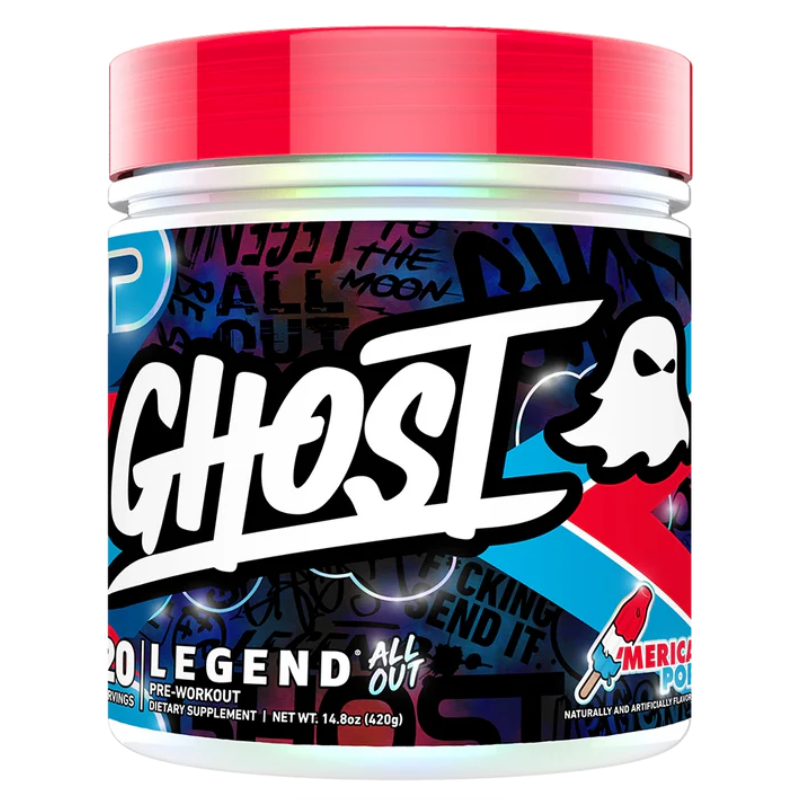 Ghost Legend All Out Pre Workout 20 Servings 430 G - Merica Pop