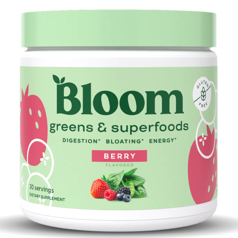 Bloom Nutrition Greens & Superfoods 30 Servings - Berry