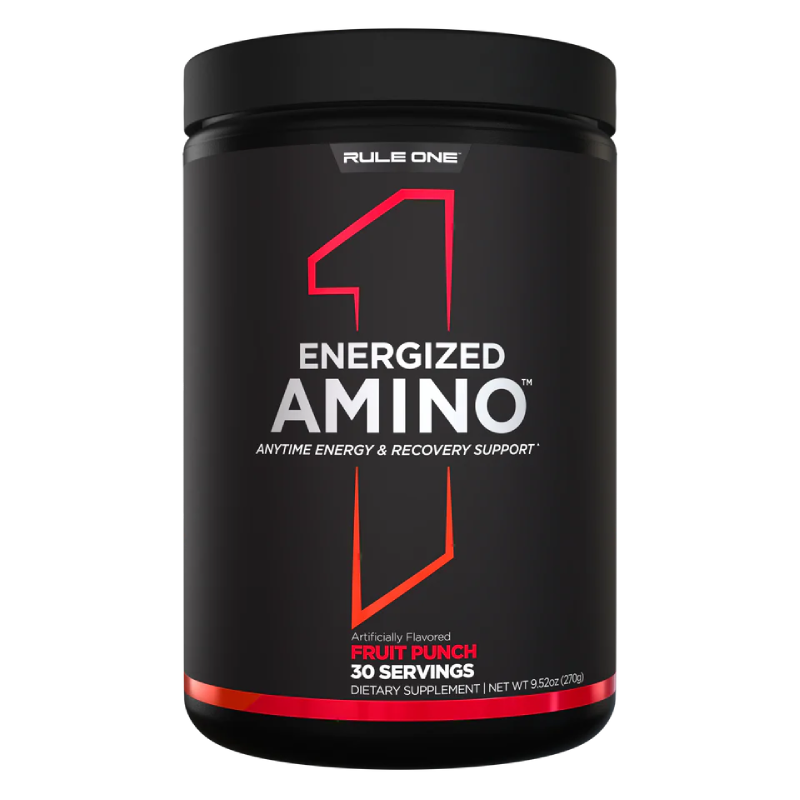 Rule One Energized Amino Acids + Energy 30 Servings - Fruit Punch