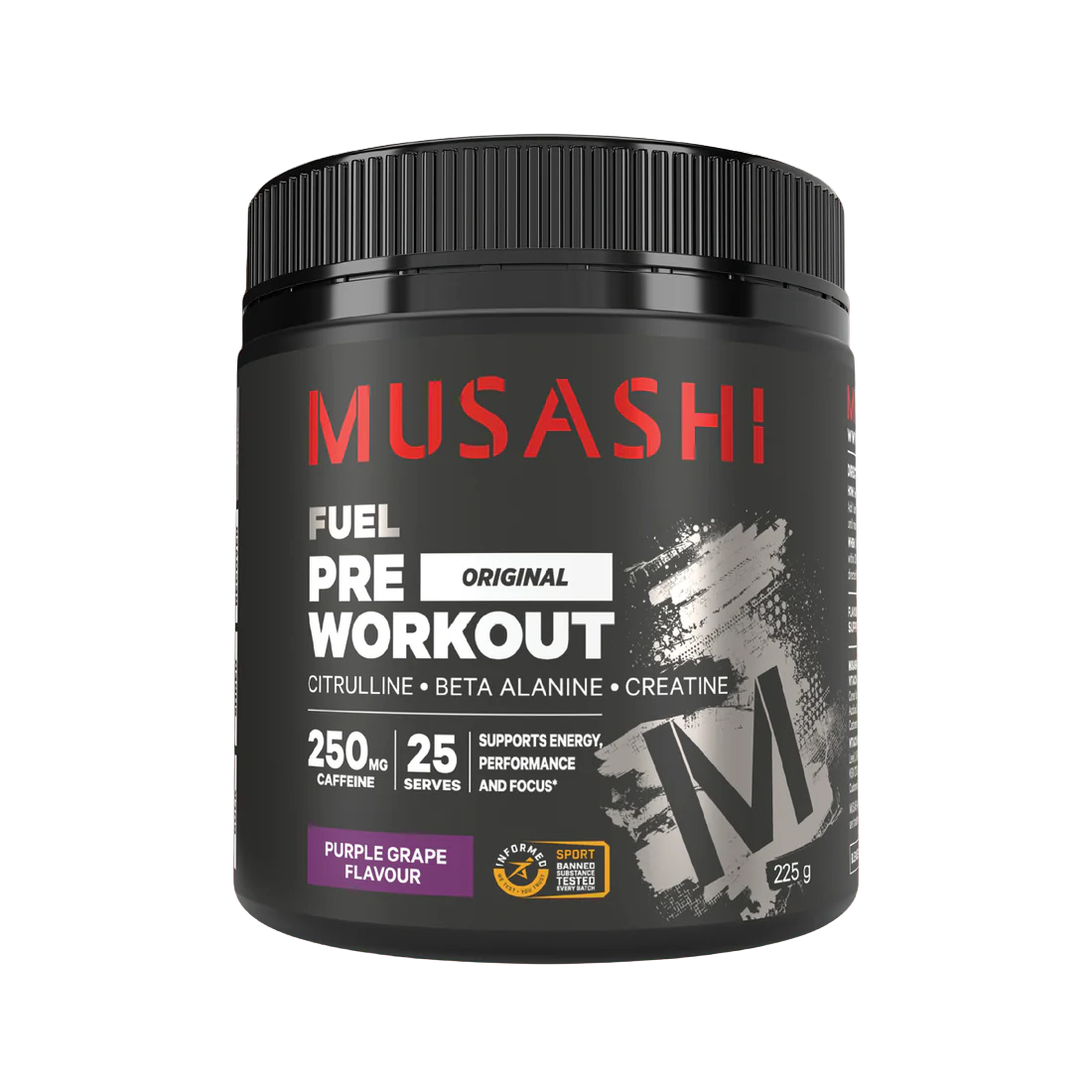 Musashi Pre Workout 225 G - Purple Grape