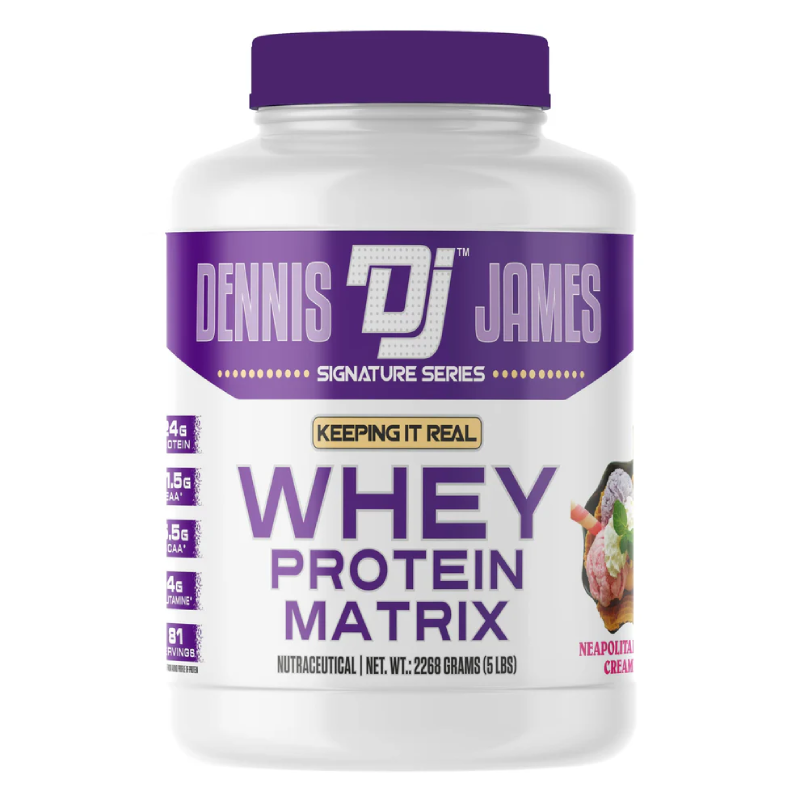 Dennis James Signature Series Whey Protein Matrix 5 lbs - Neopolitan Ice Cream