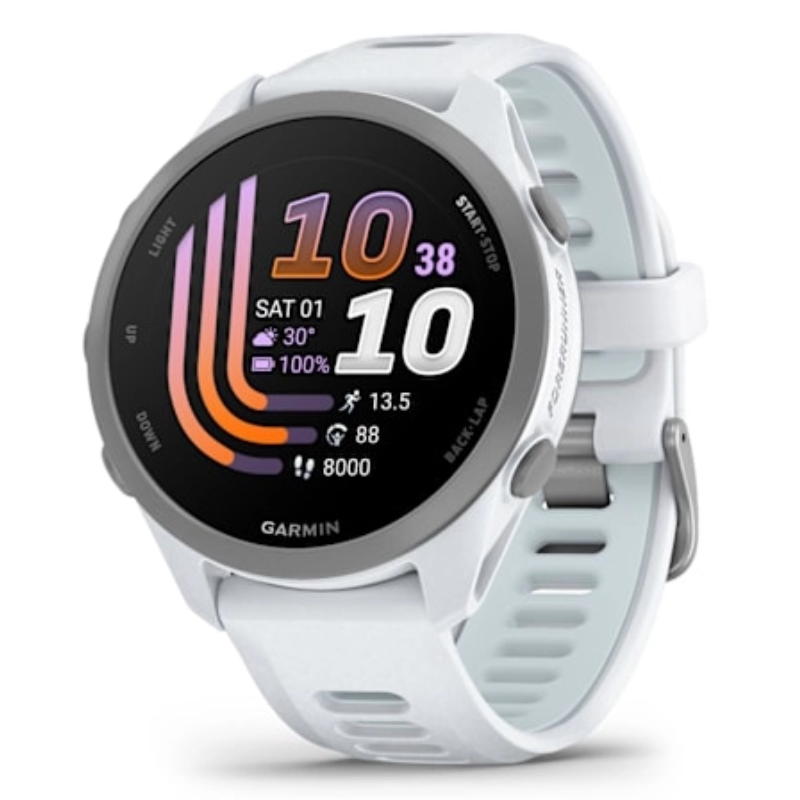 Garmin Forerunner 170 Music Whitestone with Whitestone/Cloud Blue Band Watch