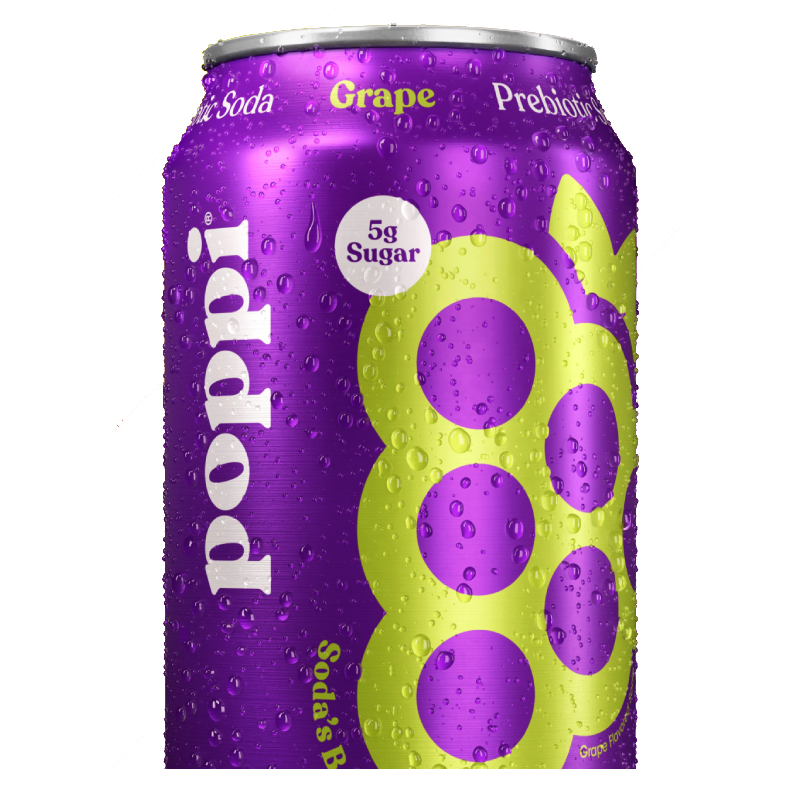 Poppi Drink 355 ml 12 Pc in Box - Grape