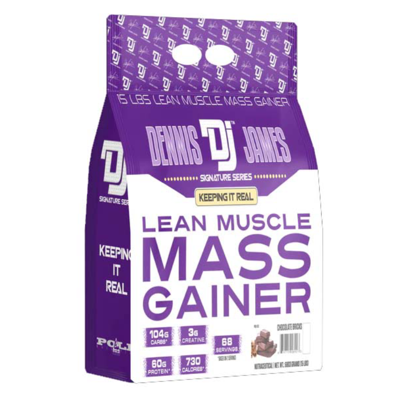 Dennis James Signature Series Lean Muscle Mass Gainer 15 lbs - Mango