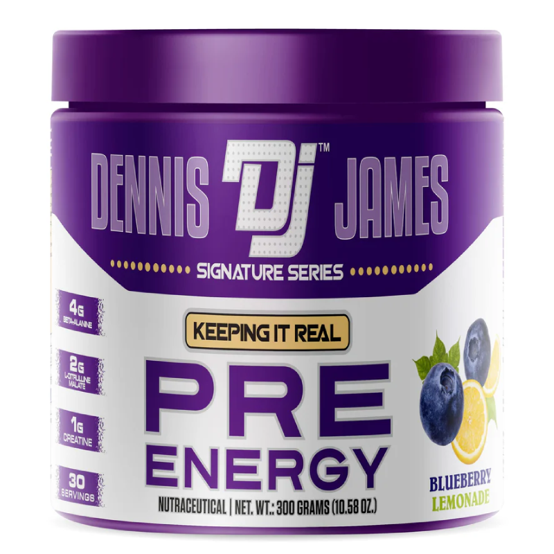 Dennis James Signature Series Pre Energy 300 G - Blueberry Lemonade