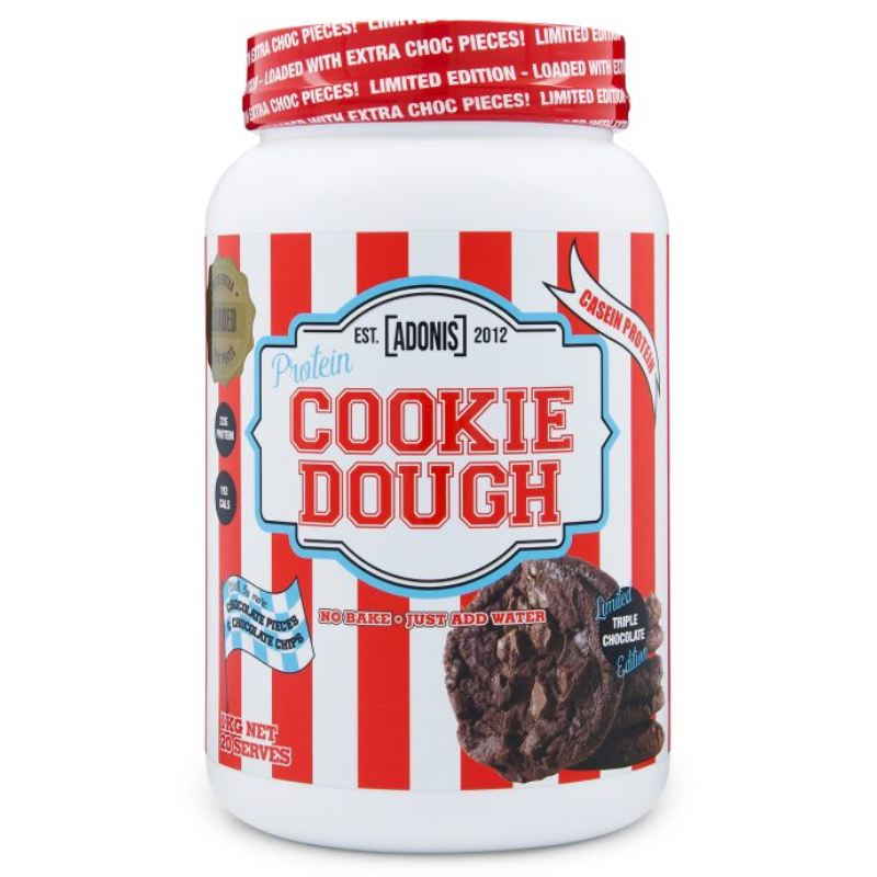 Adonis Casein Protein Cookie Dough 1 Kg - Triple Chocolate