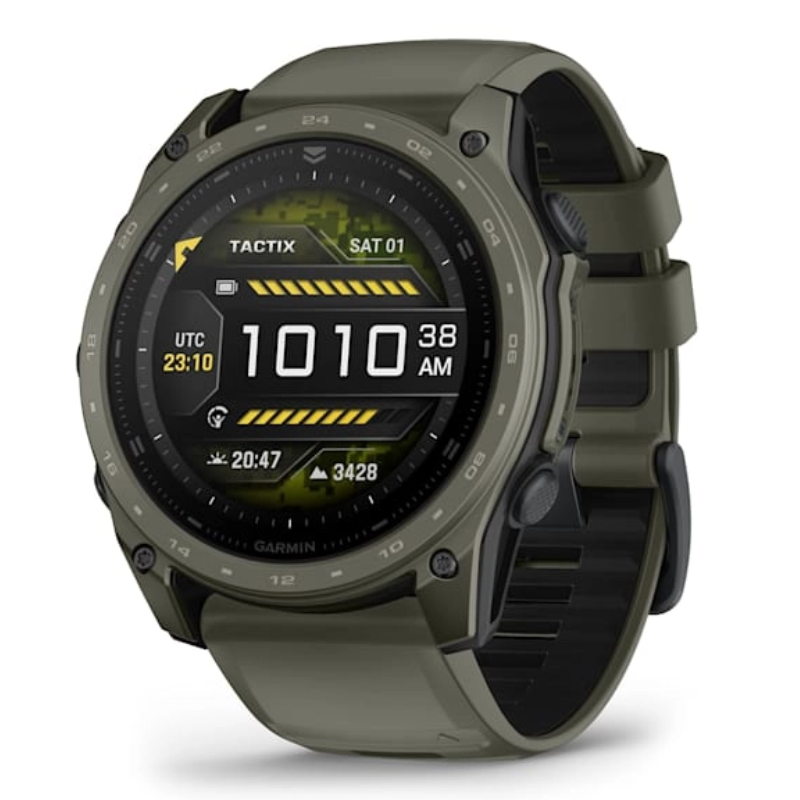 Garmin Tactix 8 51mm Amoled Includes Applied Ballistics Ultralight Solver And Slate Grey Cerakote Coating Olive Green Watch