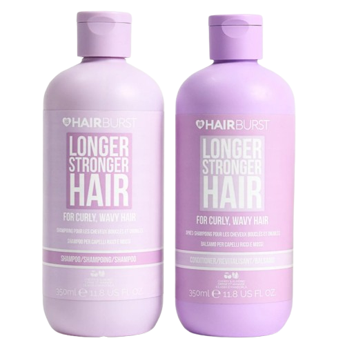 Hairburst Longer Stronger Curly and Wavy Hair Shampoo Bundle Pack 350ml