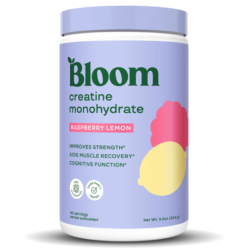 Bloom Nutrition Creatine Monohydrate 40 Servings - Raspberry Lemon
