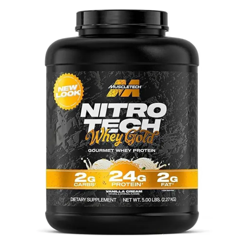 Muscle Tech Nitro Tech 100% Whey Gold 5 Lbs - Vanilla Creme