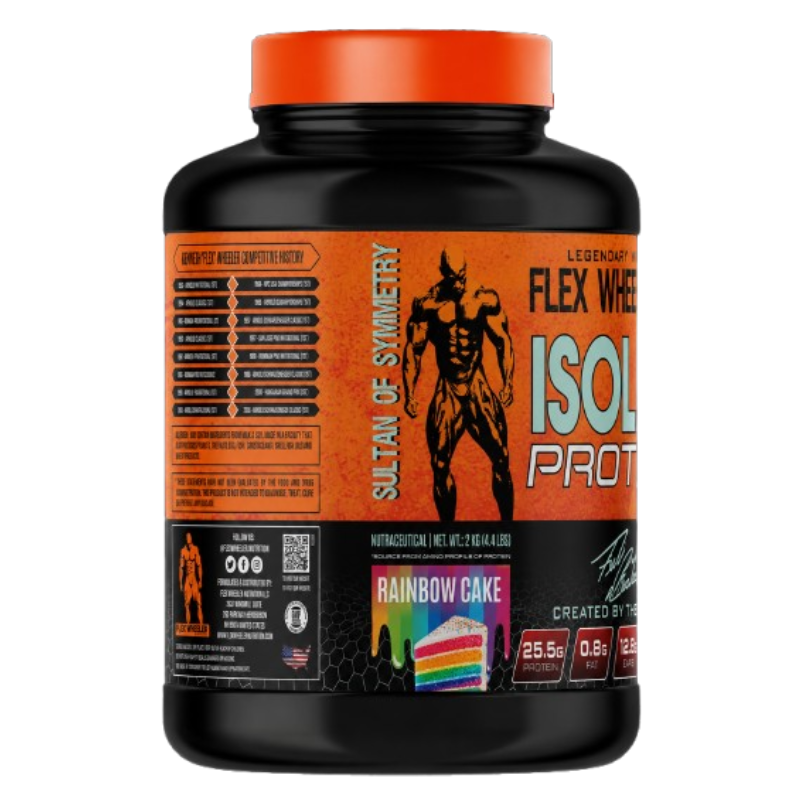 Flex Wheeler Nutrition Anabolic Isolate Protein 67 Servings - Rainbow Cake