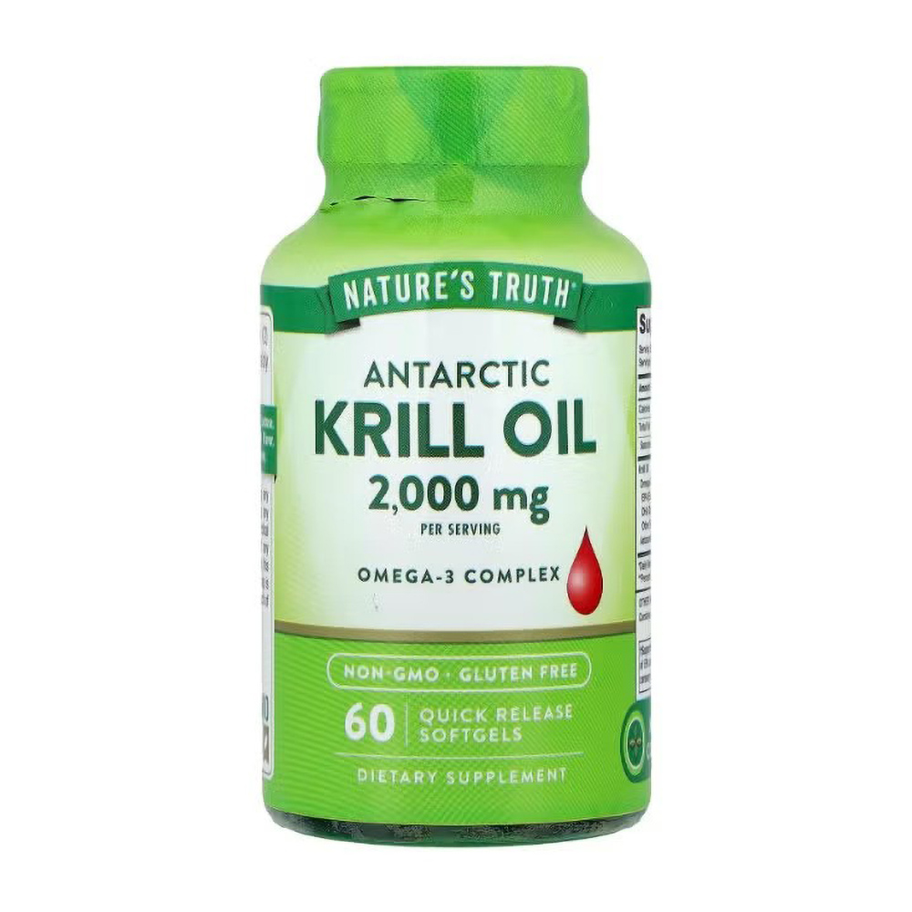 Natures Truth Krill Oil 2000 mg 60 Soft Gel