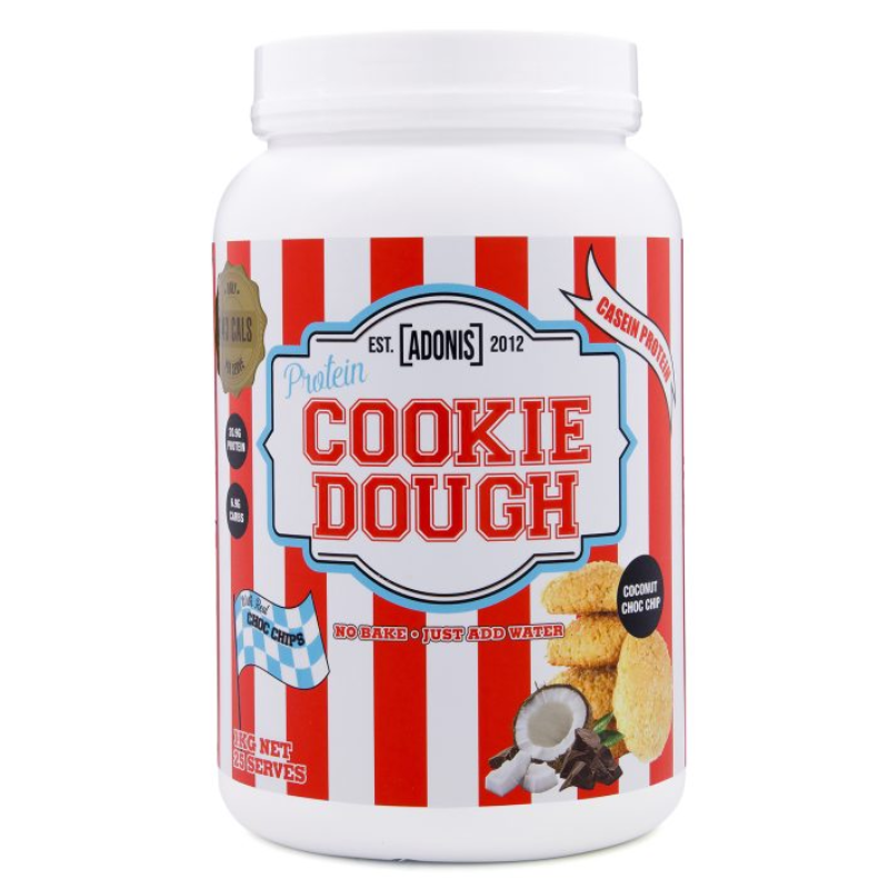 Adonis Casein Protein Cookie Dough 1 Kg - Coconut Cho Chip