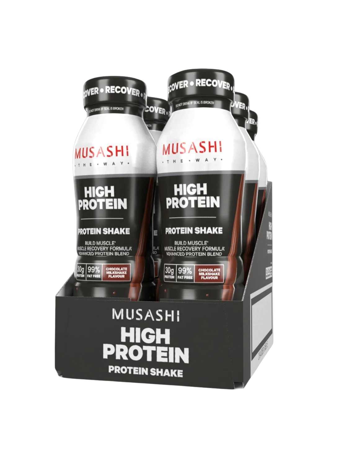 Musashi High Protein Shake 375ml Box of 6 - Chocolate