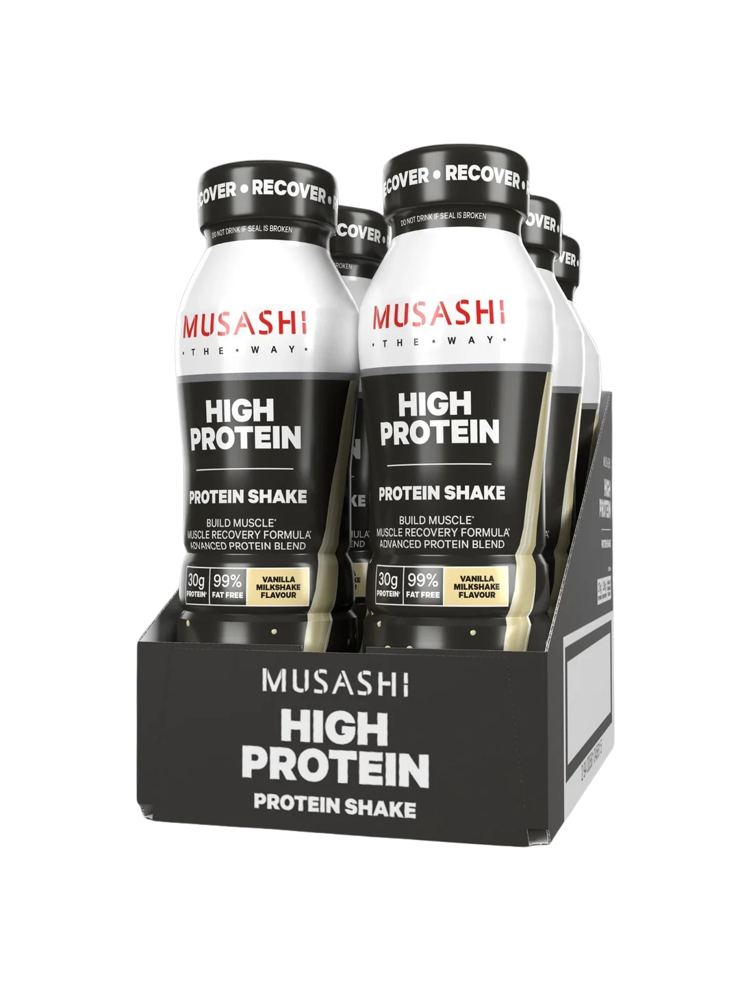 Musashi High Protein Shake 375ml Box of 6 - Vanilla
