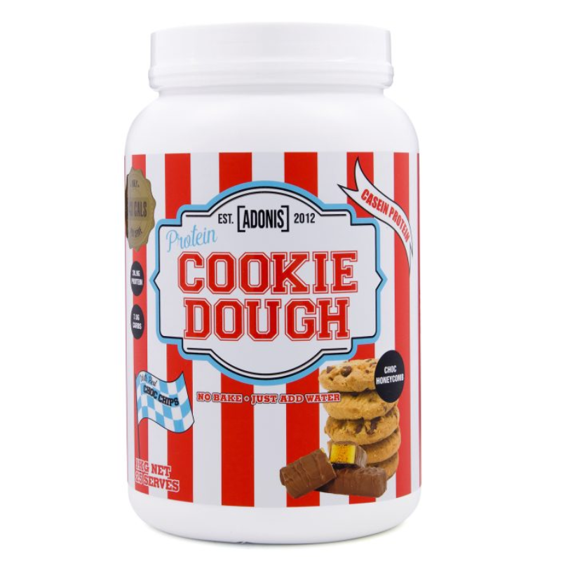 Adonis Casein Protein Cookie Dough 1 Kg - Choco Honeycomb