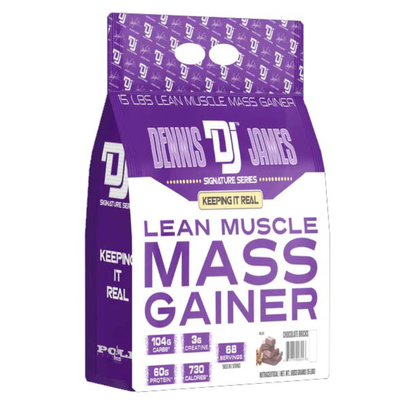 Dennis James Signature Series Lean Muscle Mass Gainer 15 lbs - Coffee