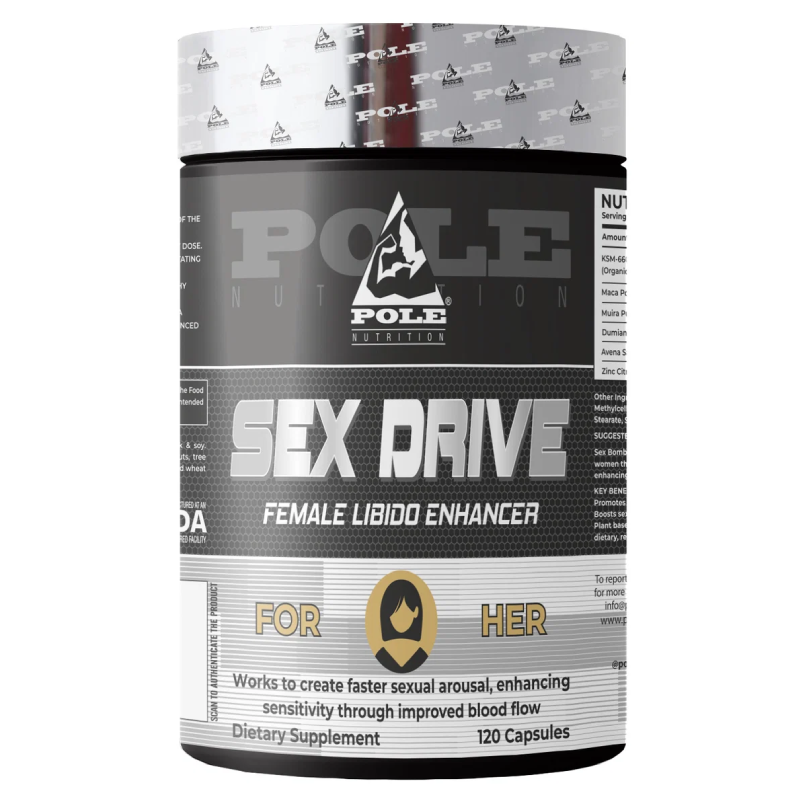 Pole Nutrition Sex Drive Female Libido Enhancer 120 Capsules