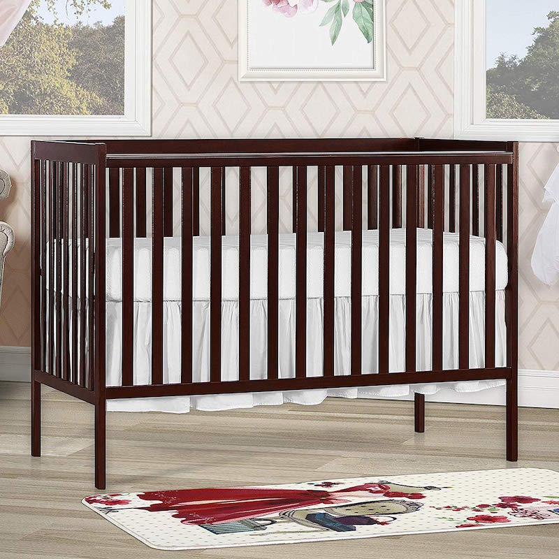Dream On Me Synergy 5-in-1 Convertible Multipurpose Baby Crib - Brown