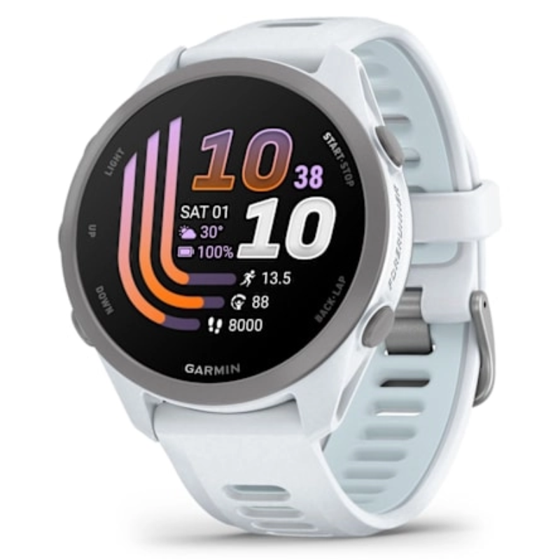 Garmin Forerunner 170 Whitestone with Whitestone/Cloud Blue Band Watch