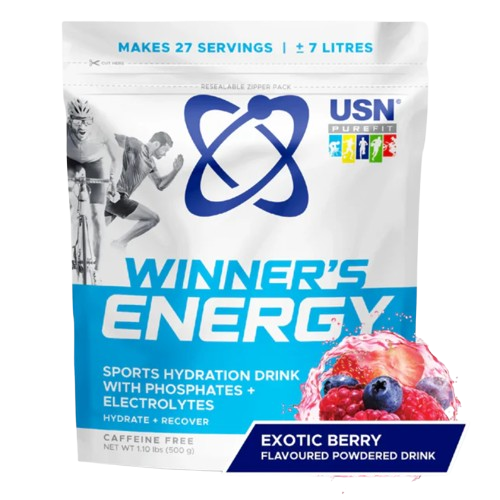 USN Winners Energy Hydration Drink 500 G - Exotic Berry