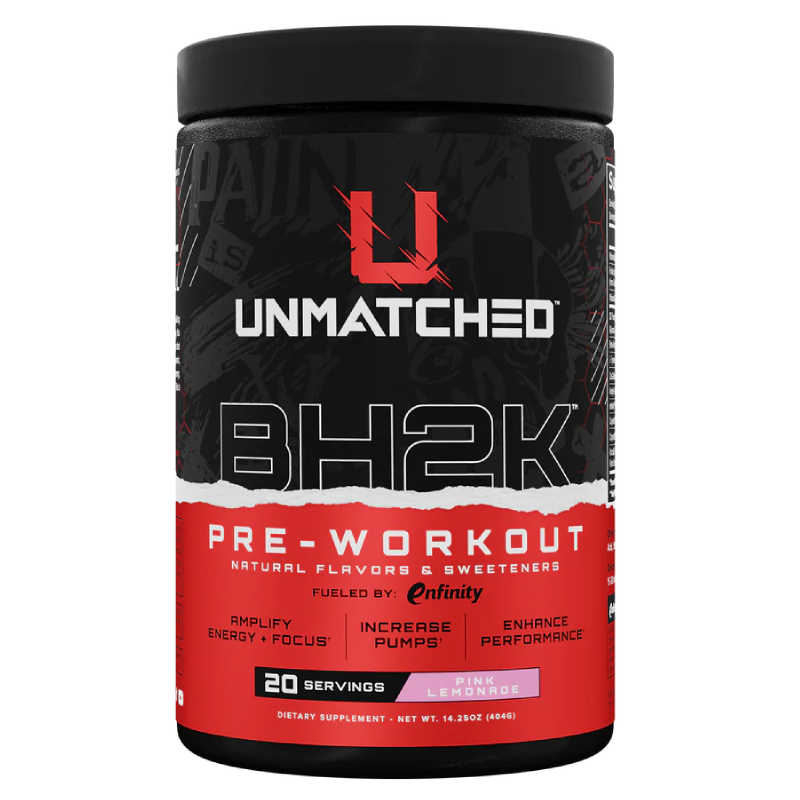 Unmatched BH2K Pre Workout 20 Servings - Pink Lemonade