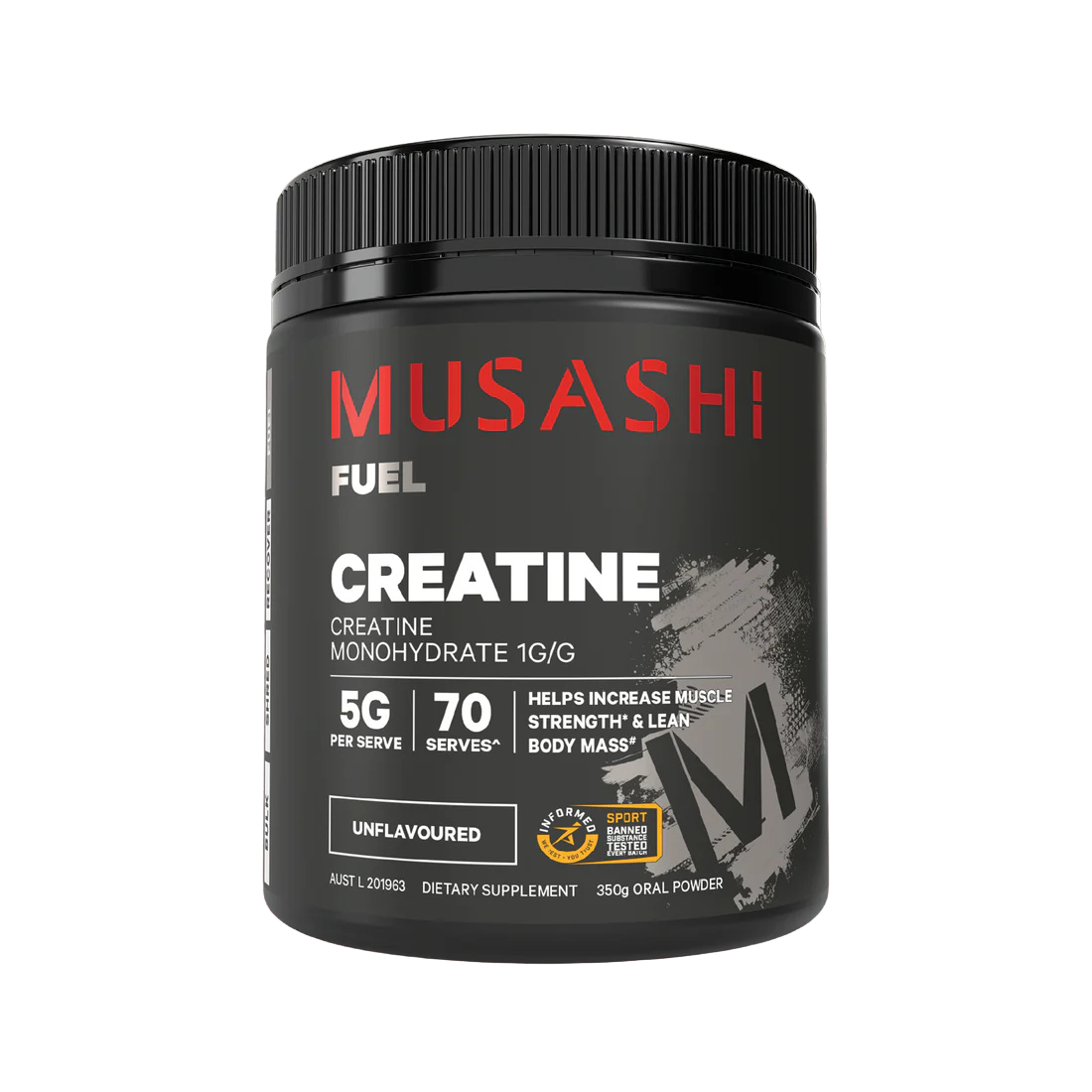 Musashi Creatine Monohydrate Powder 350 G - Unflavored