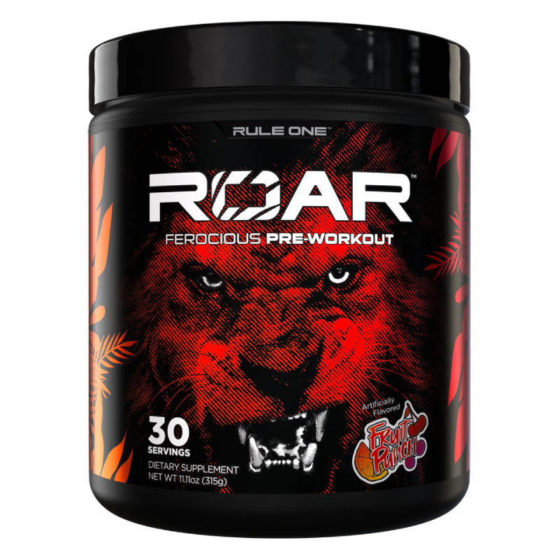 Rule One Roar Ferocious Pre-Workout 285 G 30 Servings - Fruit Punch