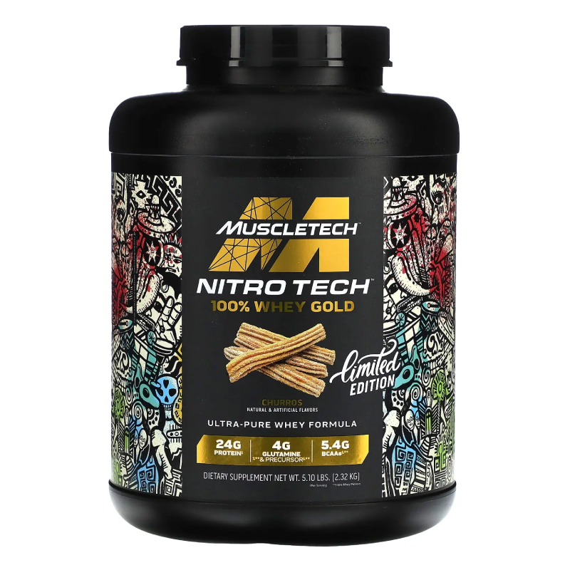 Muscle Tech Nitro Tech 100% Whey Gold 5 Lbs - Churos