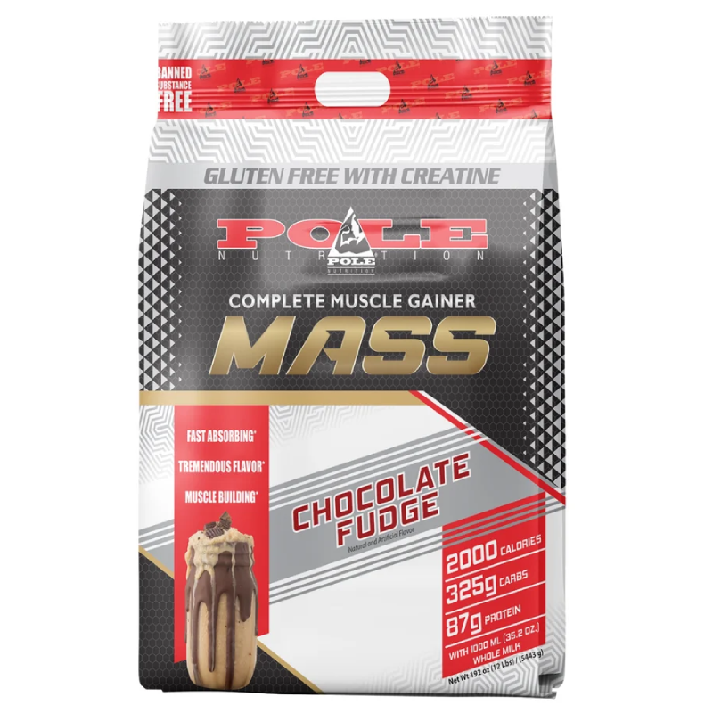 Pole Nutrition Mass Muscle Gainer 12 lbs - Chocolate Fudge