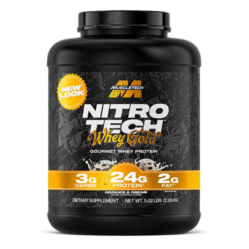 Muscle Tech Nitro Tech 100% Whey Gold 5 Lbs - Cookies N Creme