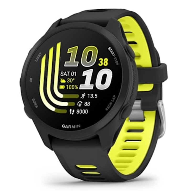 Garmin Forerunner 170 Music Black with Black/Amp Yellow Band Watch